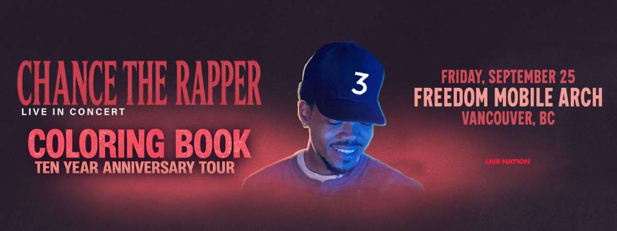 Chance The Rapper - Coloring Book 10 Year Anniversary Tour