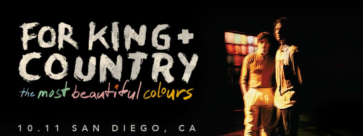 for KING + COUNTRY’s ‘The Most Beautiful Colours’ Tour
