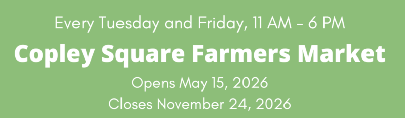 Copley Square Farmers Market