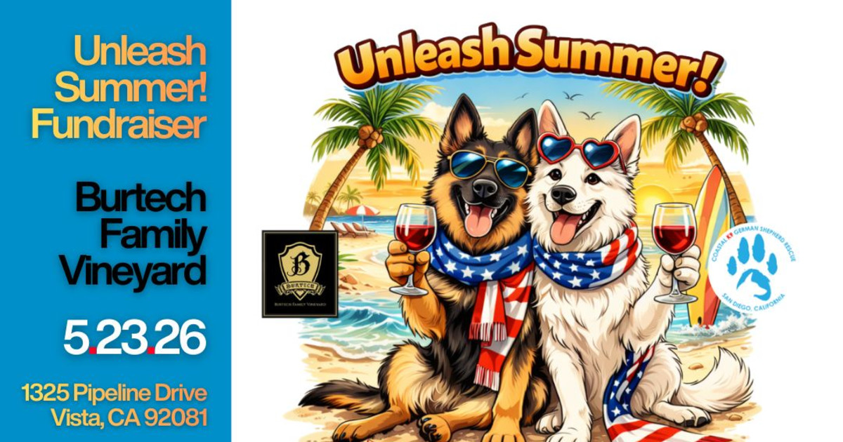 Summer Rescue Unleash Summer Rescue Fundraiser in Vista at Burtech Family