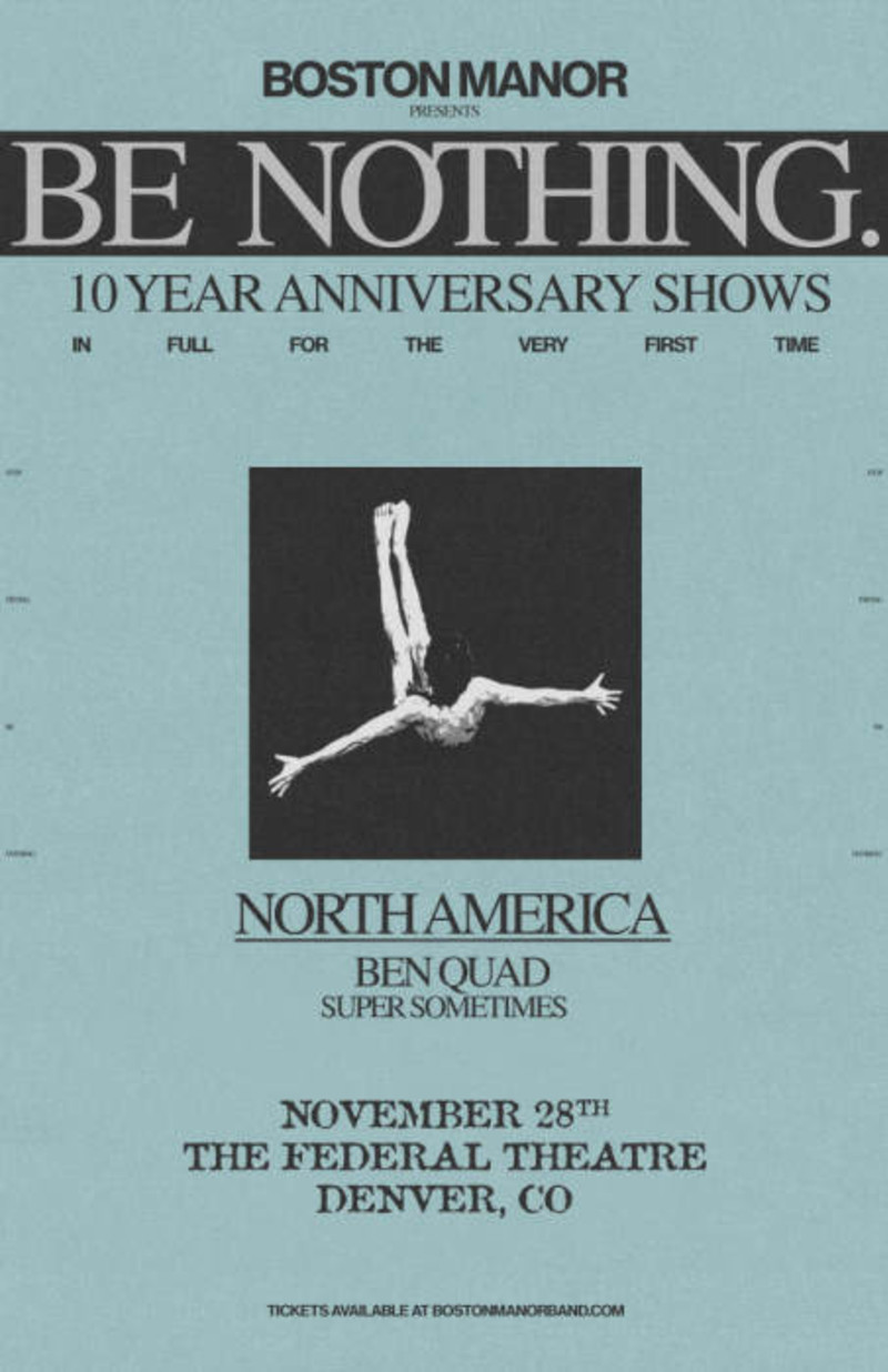 Boston Manor w/ Ben Quad, and Super Sometimes