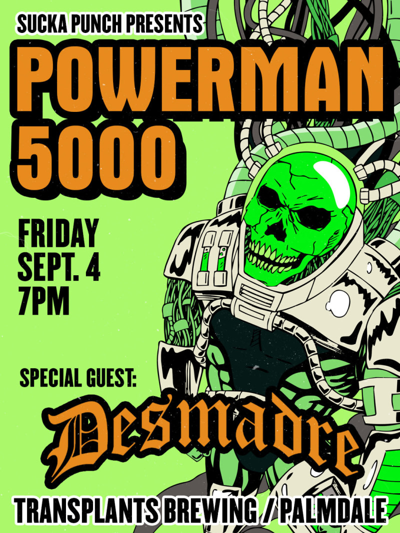 POWERMAN 5000 WITH DESMADRE AND MAKES MY BLOOD DANCE LIVE IN PALMDALE AT TRANSPLANTS