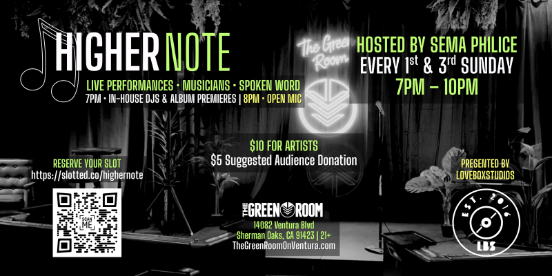 Higher Note Open Mic Night ⋆⁺