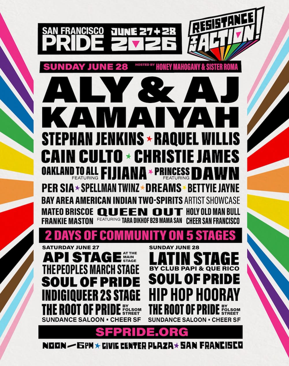 San Francisco Pride Parade + Celebration 2026 in San Francisco at