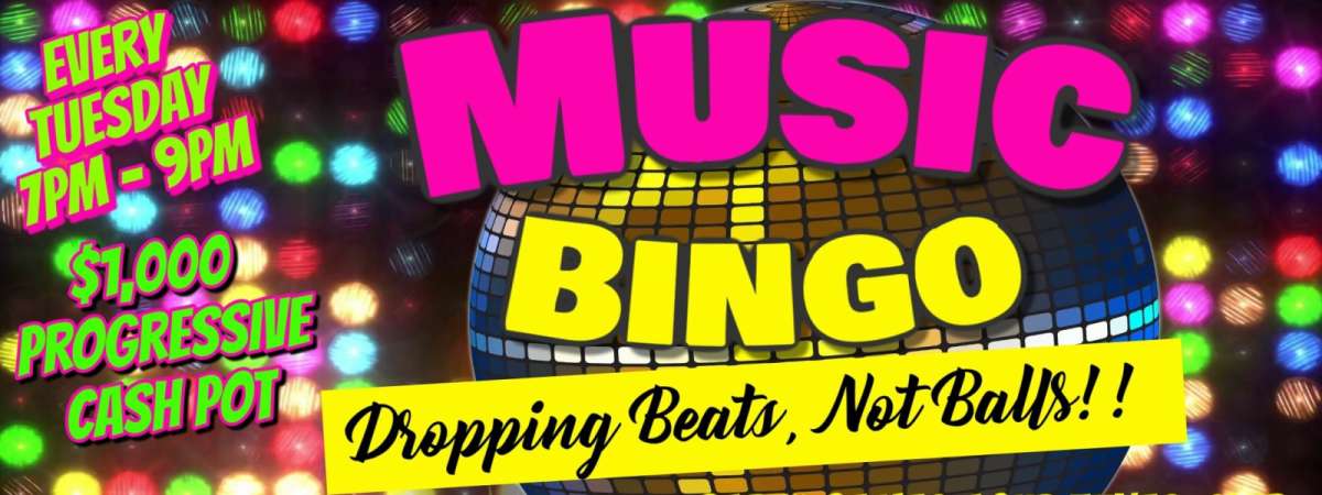 $1,000 Progressive Cash Pot Music Video Bingo & Happy Hour