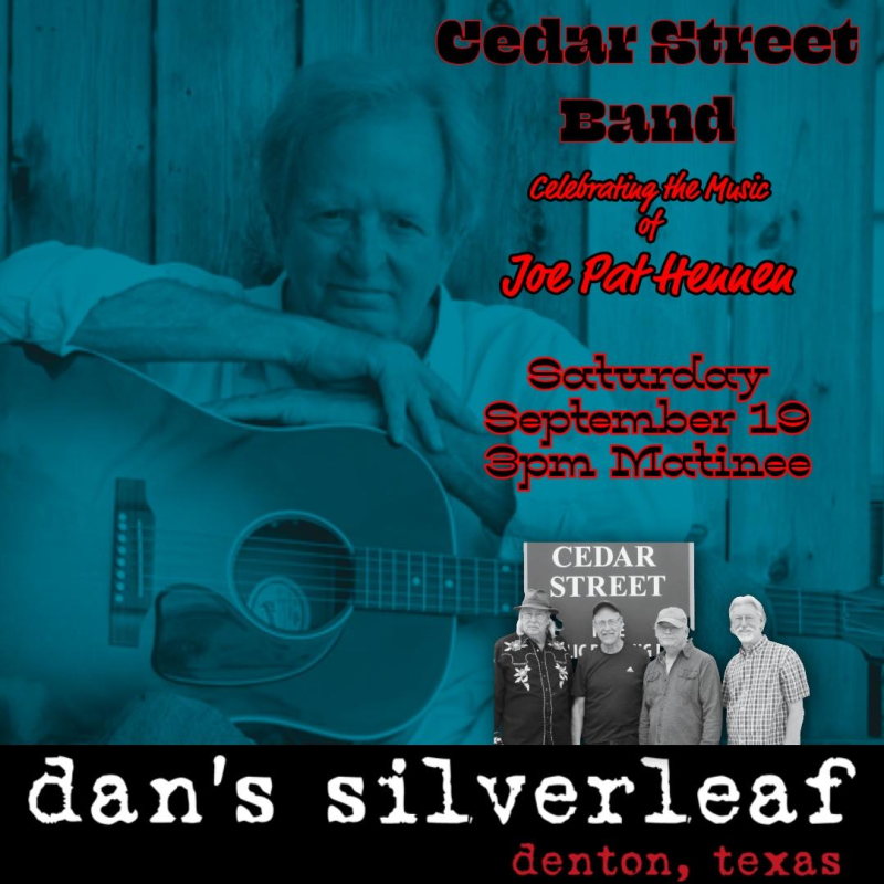 Cedar Street Band: Celebrating The Music Of Joe Pat Hennen 