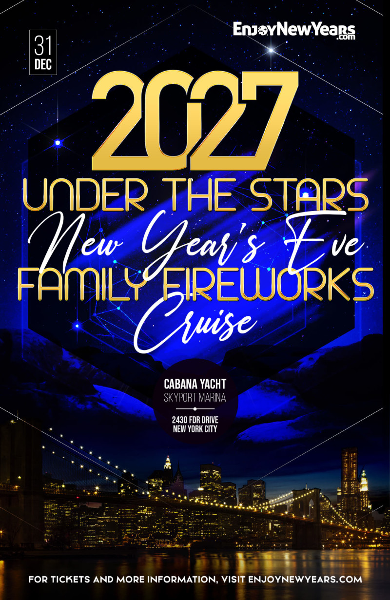 New Year's Eve Under the Stars Family Friendly Fireworks Cruise
