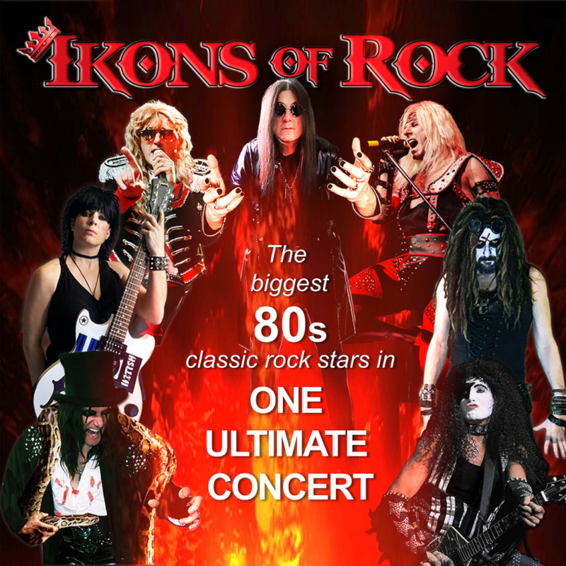IKONS OF ROCK – THE BIGGEST 80s CLASSIC ROCK STARS!