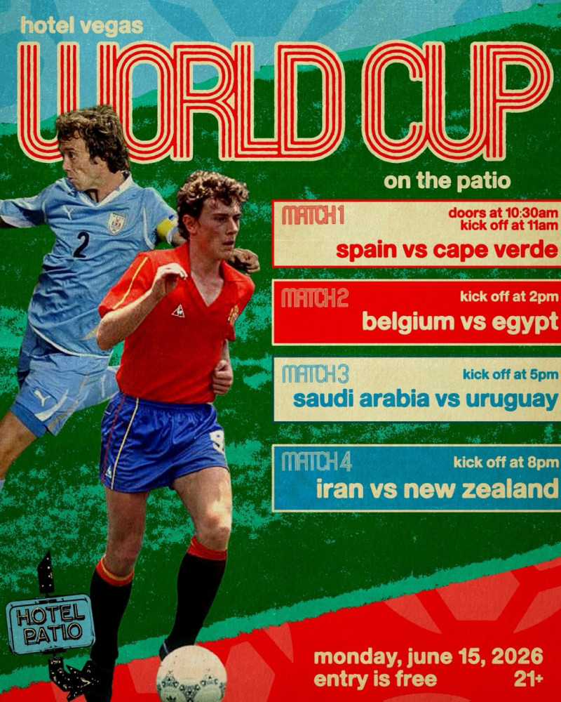 WORLD CUP Day 5 - Spain vs Cape Verde & more! in Austin at Hotel Vegas