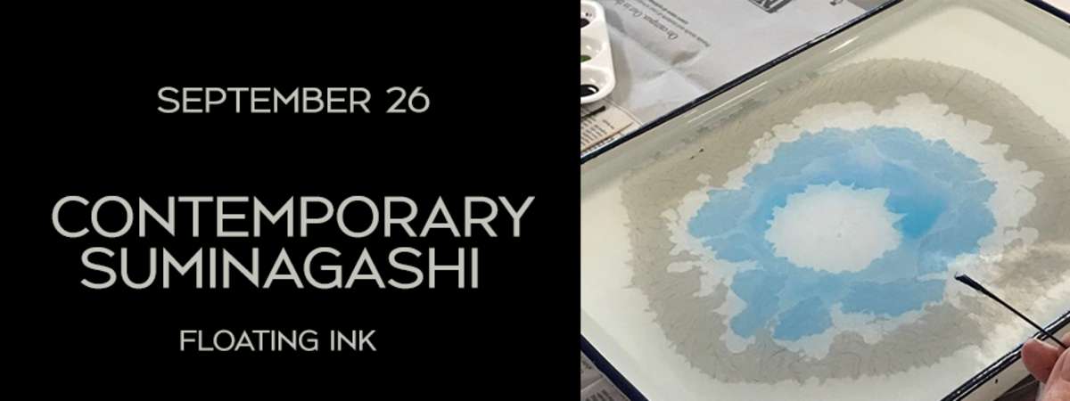 Contemporary Suminagashi - Japanese Paper Marbling