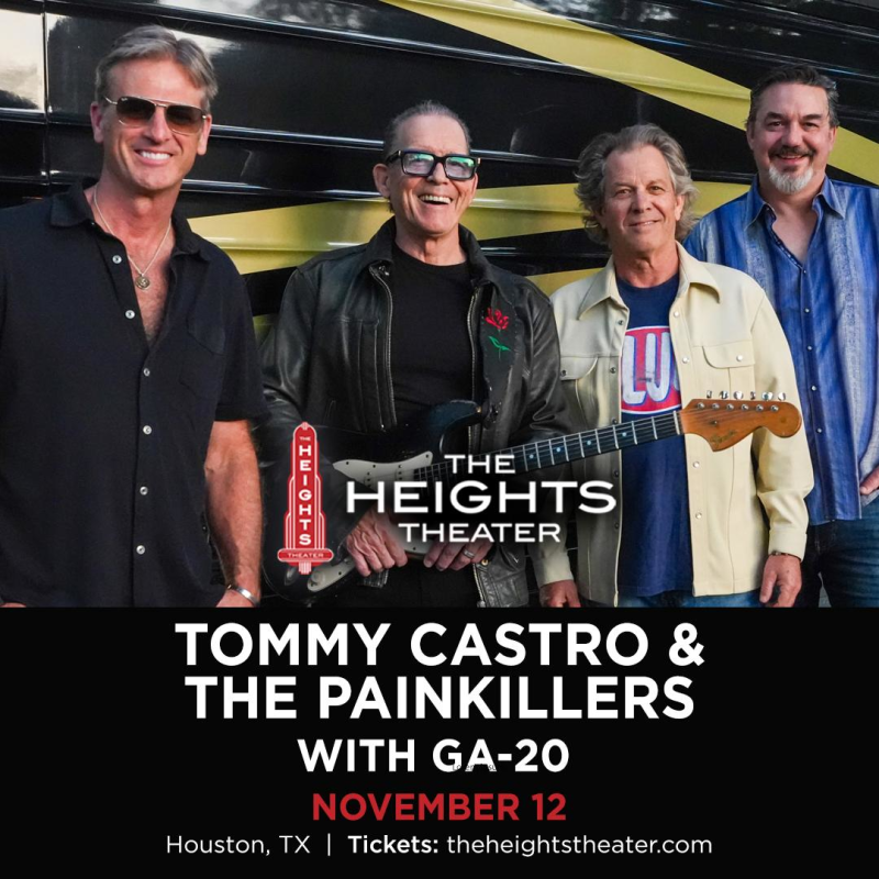 Tommy Castro & The Painkillers with special guest GA-20