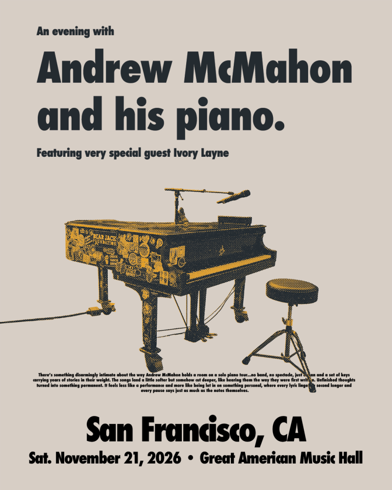 An evening with Andrew McMahon and his piano
