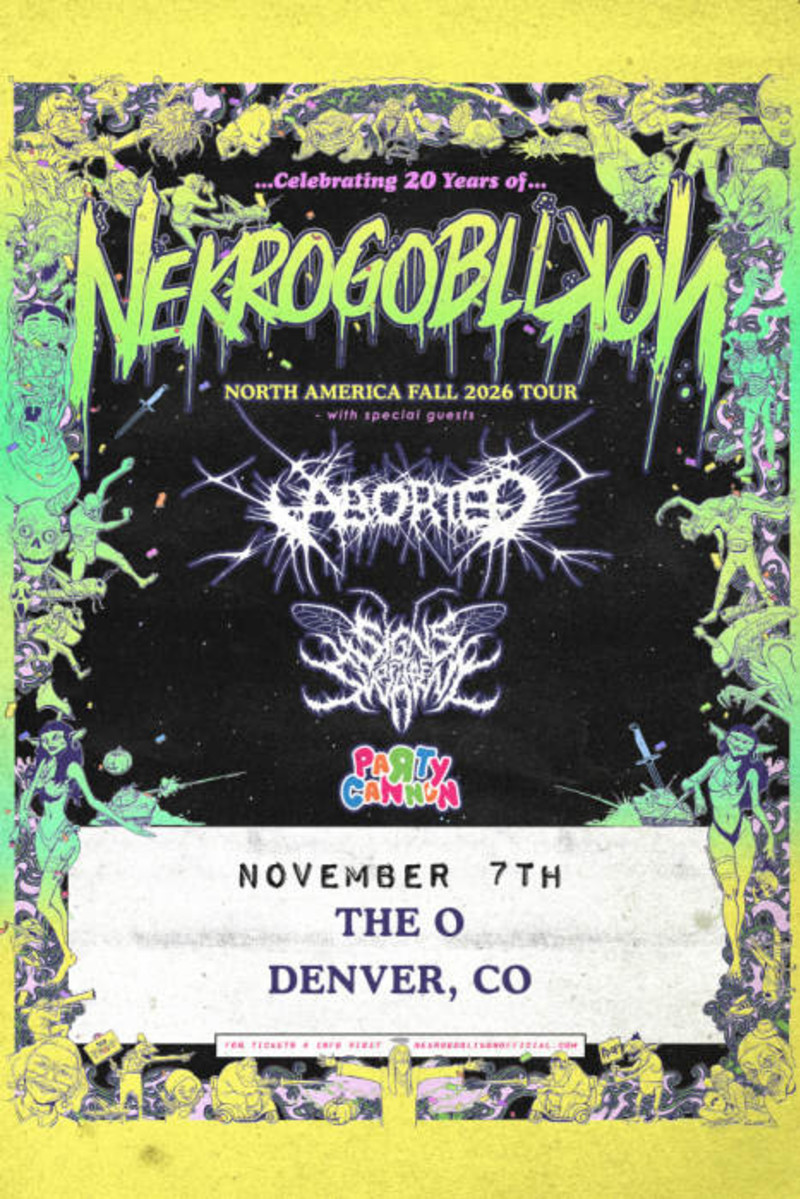 Nekrogoblikon w/ Aborted + Signs of The Swarm + Party Cannon