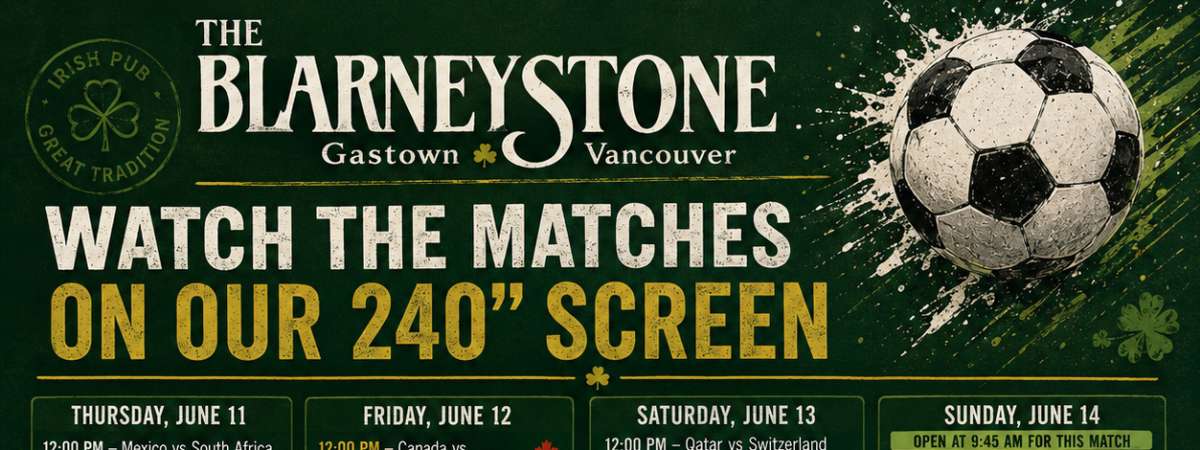 Watch The Matches On Our 240 Screen  June Schedule