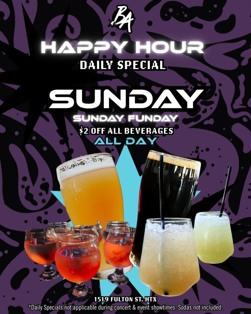 Happy Hour: Sunday Funday!