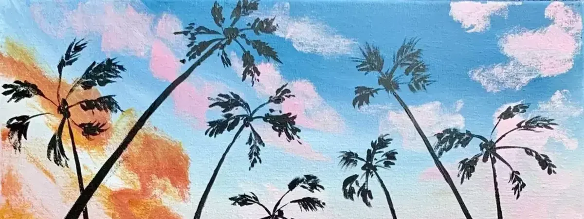 Cloudy Palms