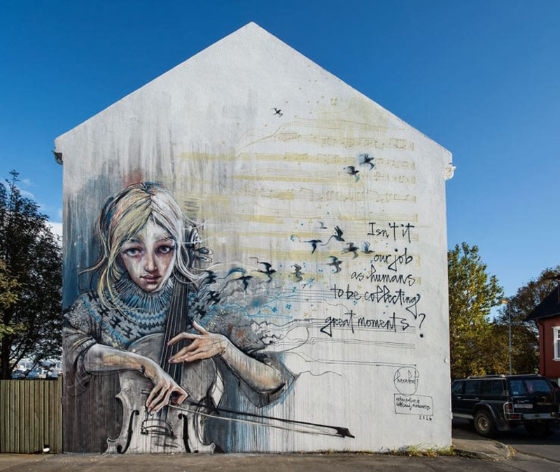 Public Art Poetry Street Graffiti Truck Art In San Francisco