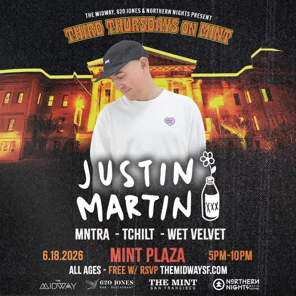 Justin Martin in San Francisco at Mint Plaza