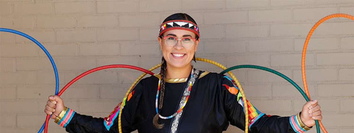Hoop Dancing with Starr Chief Eagle