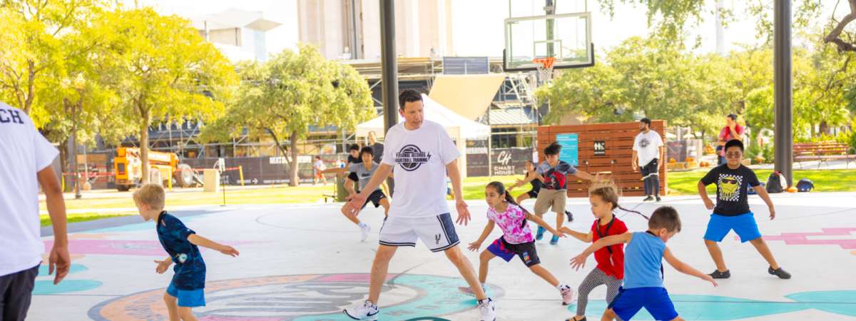 Basketball Workshops at Hemisfair