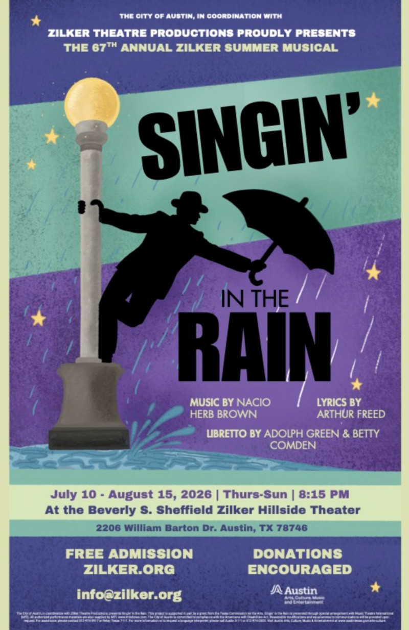 Singin' in the Rain in Austin at Zilker Hillside Theater