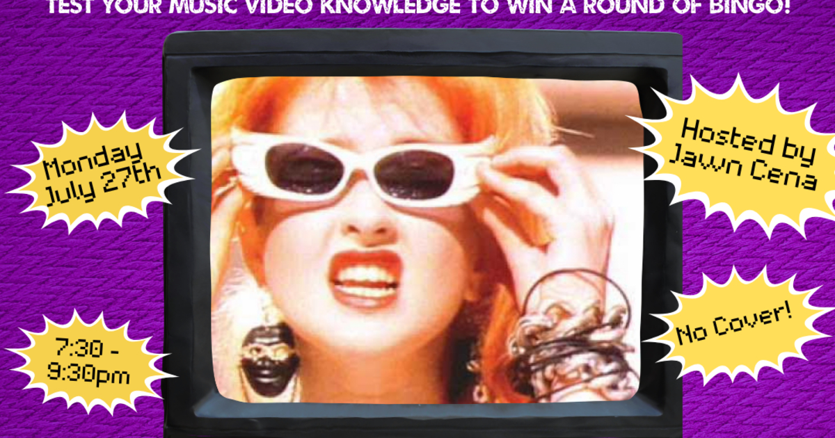 Music Video Bingo: 80’s Edition at Milkboy SOUTH ST