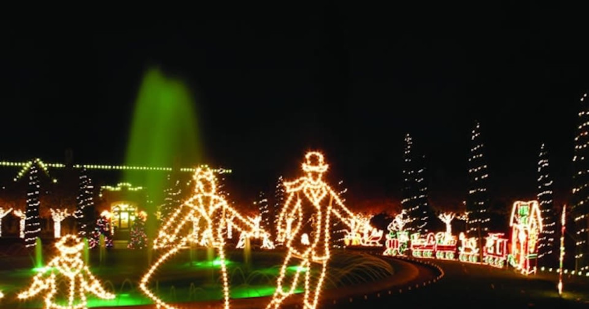 Holiday Circle Of Lights in Oakland at Mountain View Cemetary