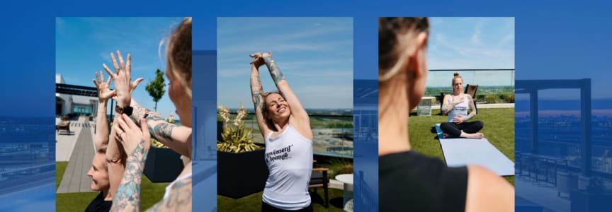 Cleared for Comfort Rooftop Yoga + Pool Series with Movement Lounge
