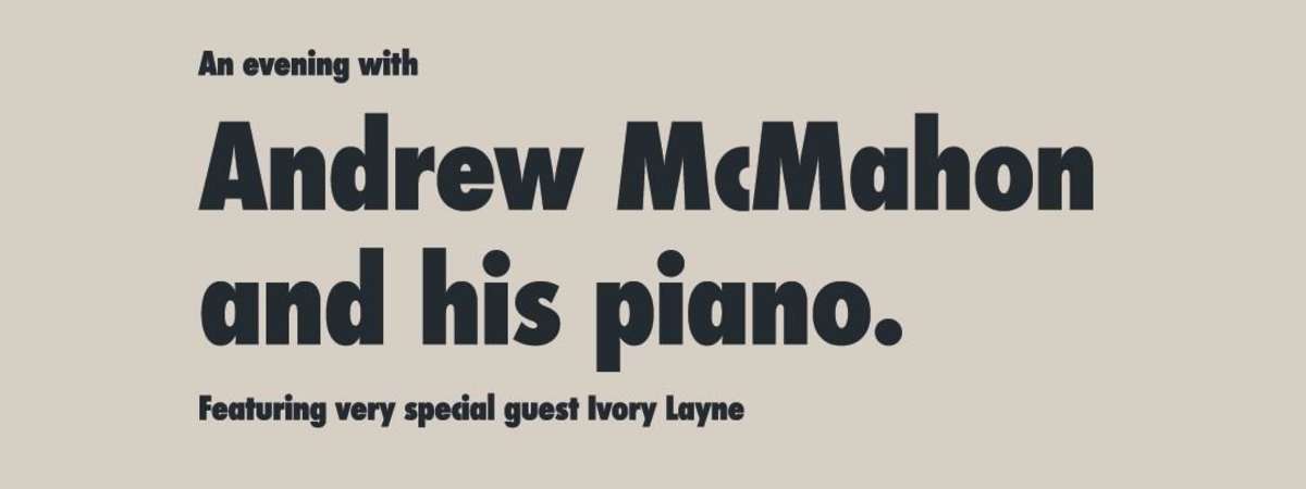 An evening with Andrew McMahon and his piano