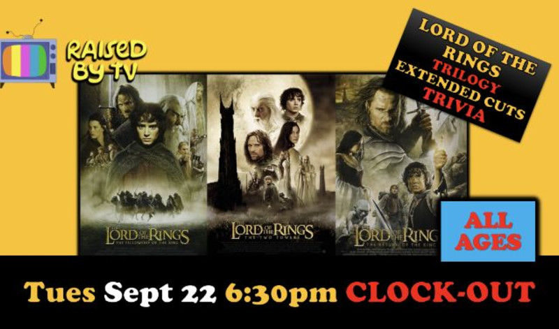 all ages LOTR films Trivia Night
