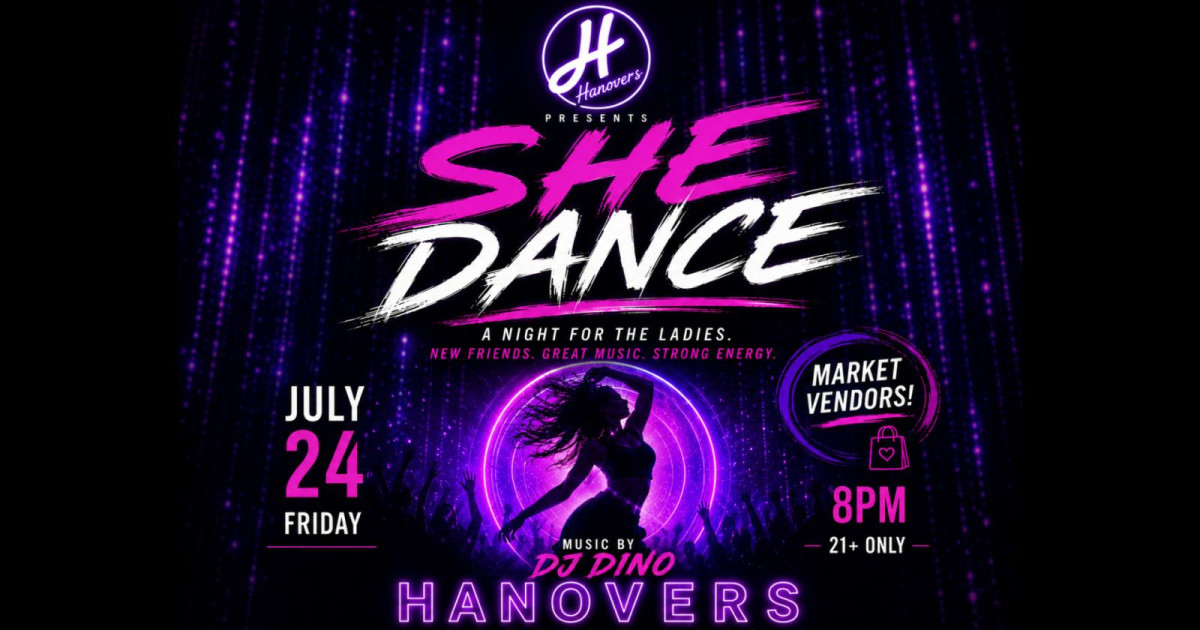 Hanovers Draught Haus Presents She Dance with DJ Dino + Market Vendors at Hanovers Pflugerville