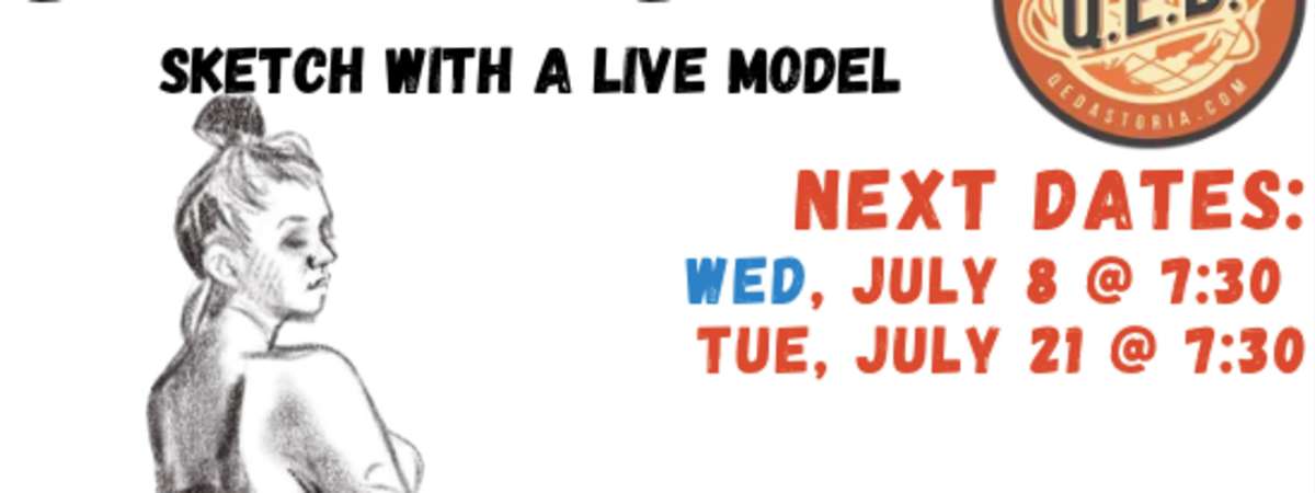 Drink + Draw with a Live Model