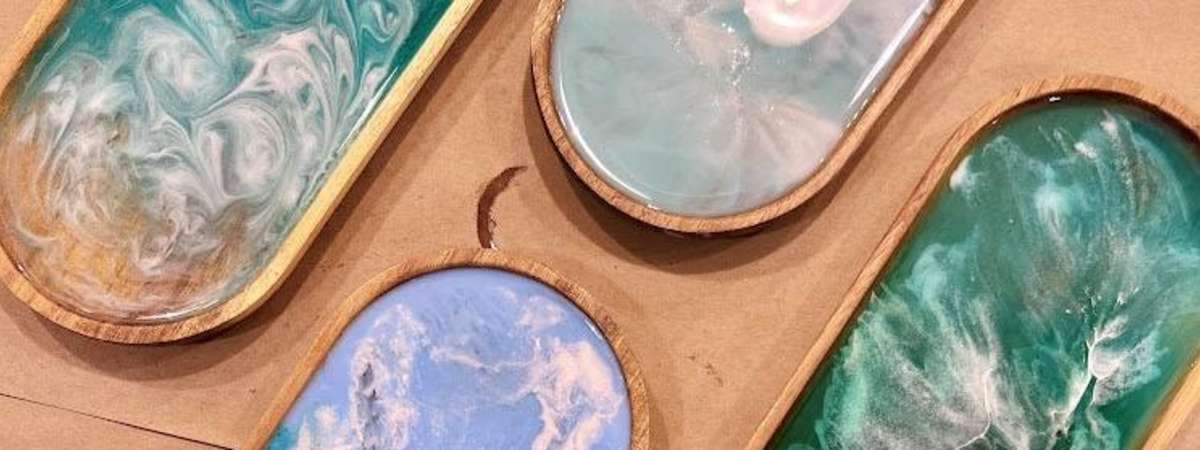 Sea Wave Resin Tray (Cambridge)