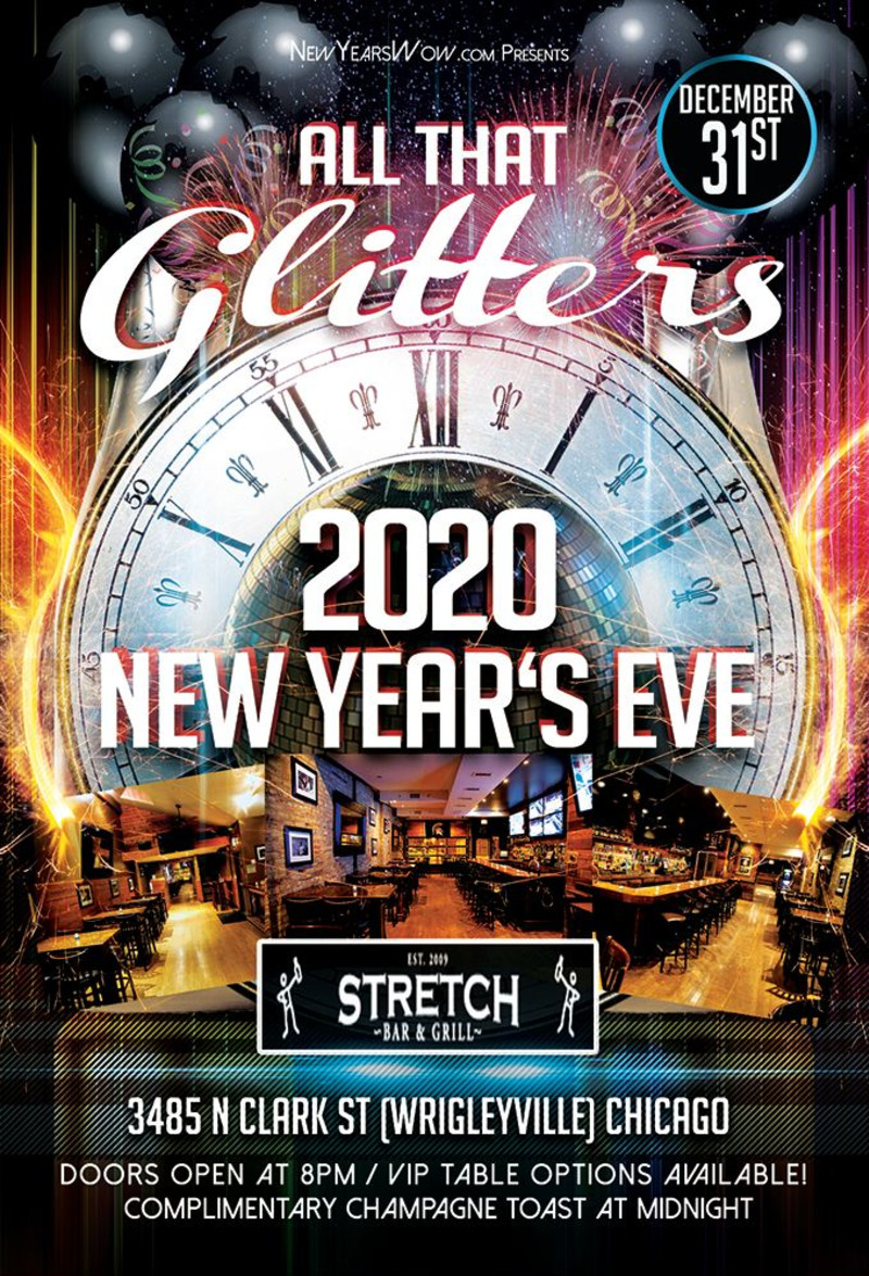 All that Glitters NYE Party in Chicago at Stretch Bar &amp; Grill