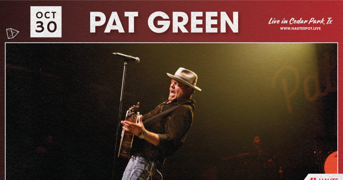 Pat Green Austin concert poster