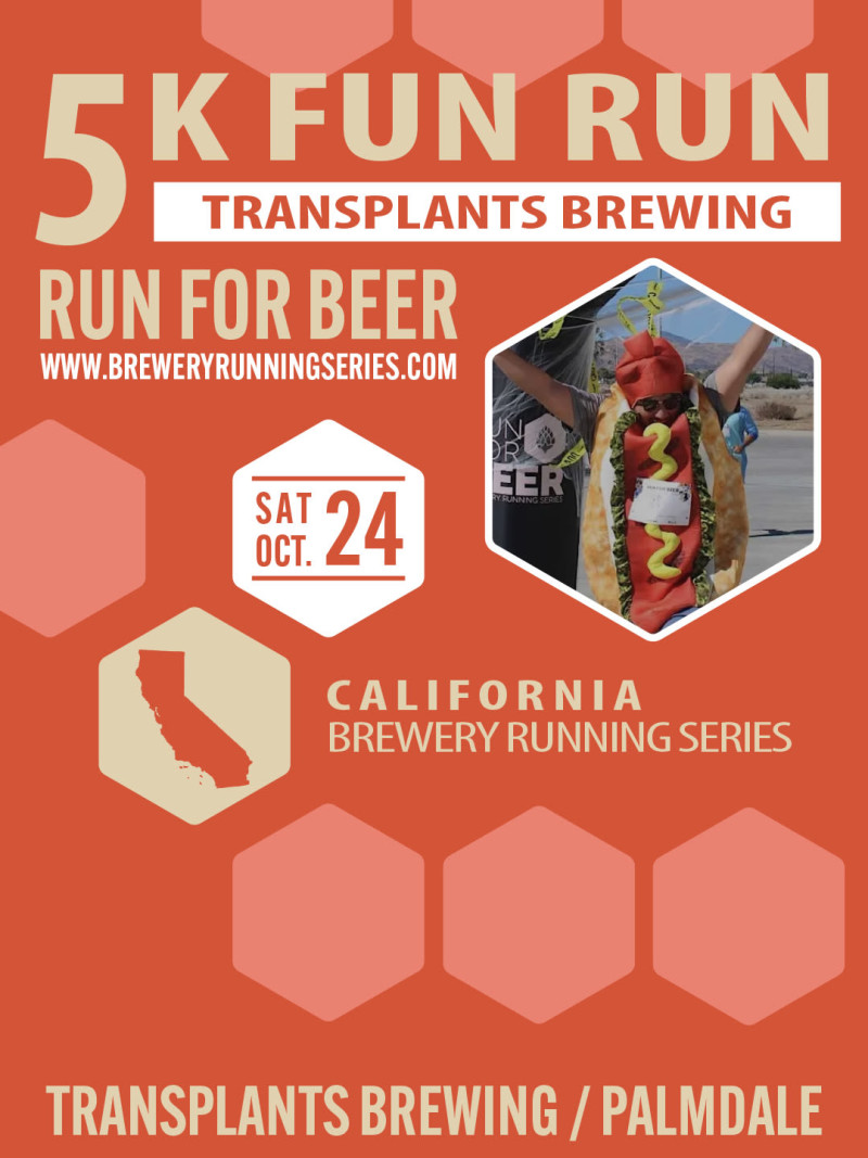 Boos & Brews 5k x Transplants Brewing Co | 2026 CA Brewery Running Series