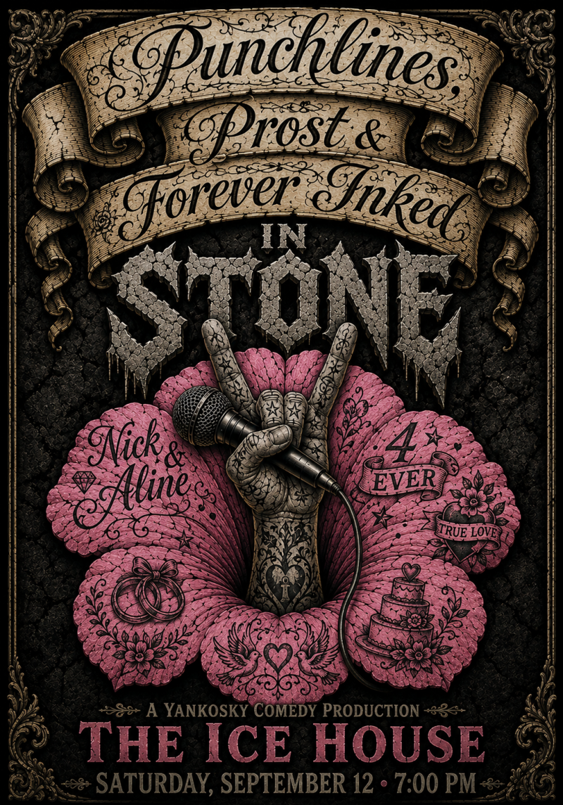 Punchlines, Prost, and Forever Inked in Stone