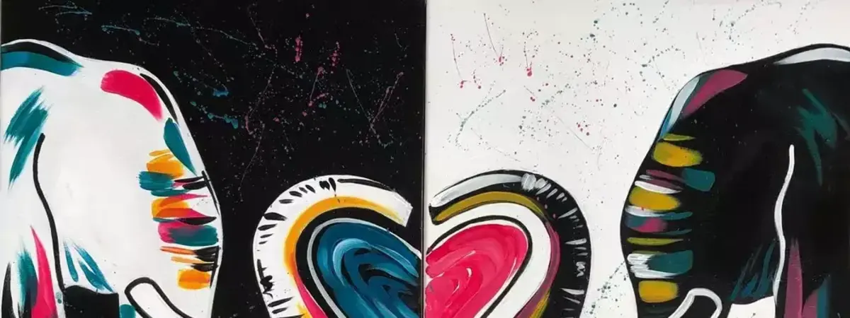 Better Together Couple Art