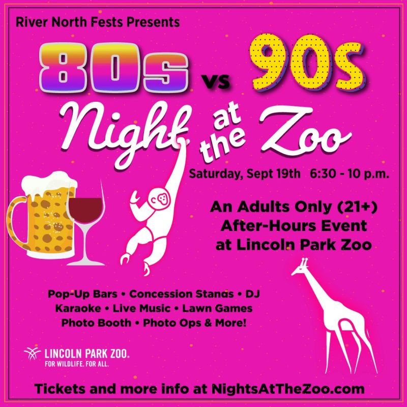 80s vs 90s Night at the Zoo - An Adults Only Evening at Lincoln Park Zoo