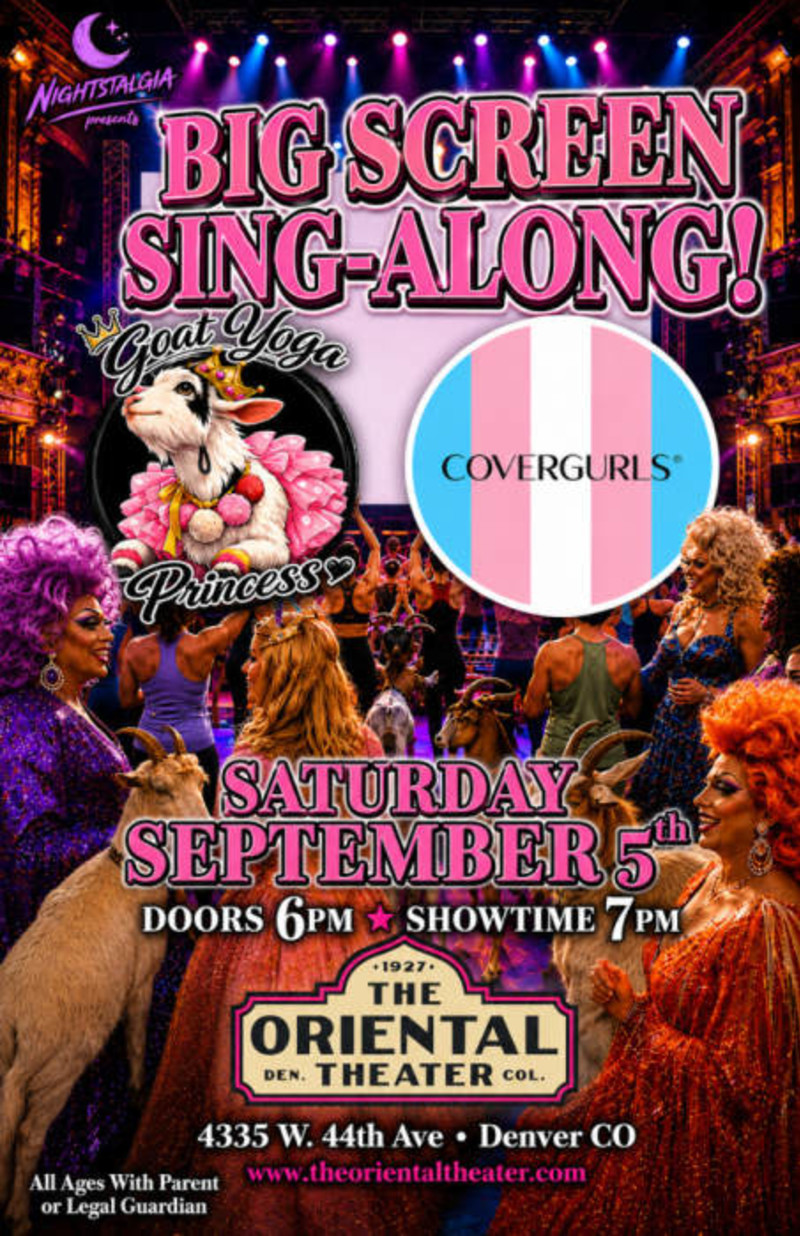 Big Screen Sing-Along! Featuring: Goat Yoga Princess & Covergurls