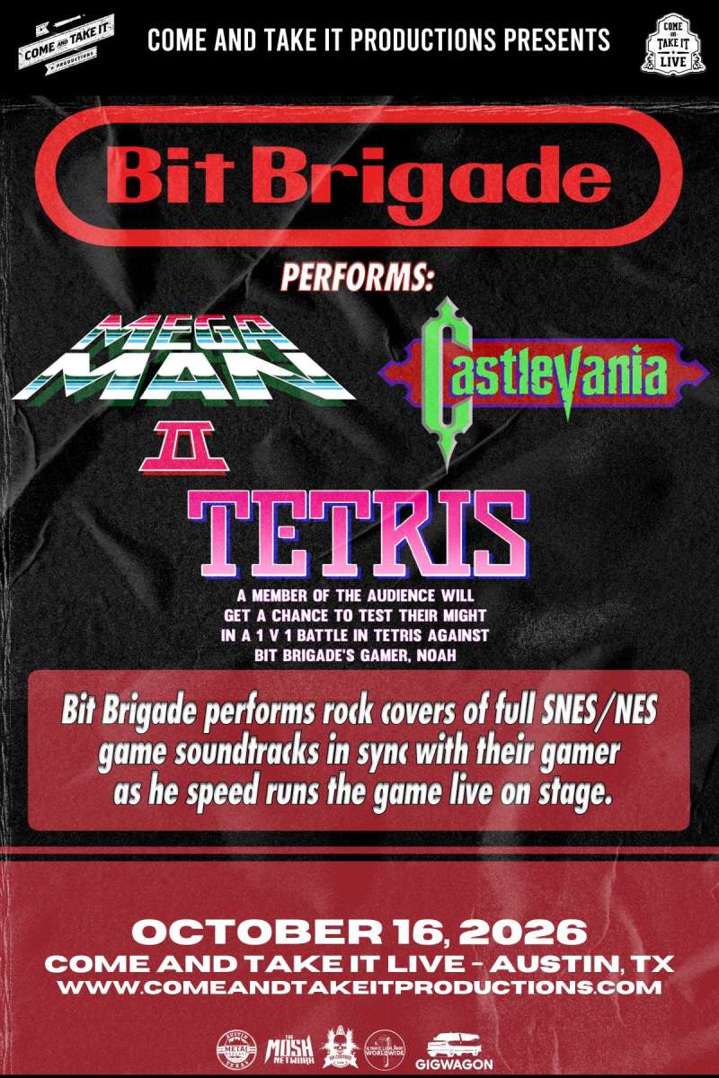 BIT BRIGADE Performs 'Mega Man II' + 'Castlevania' + 'Tetris' LIVE