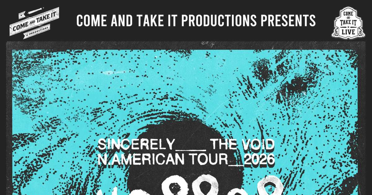 Ho99o9 & N8NOFACE - Sincerely___ The Void Austin concert poster