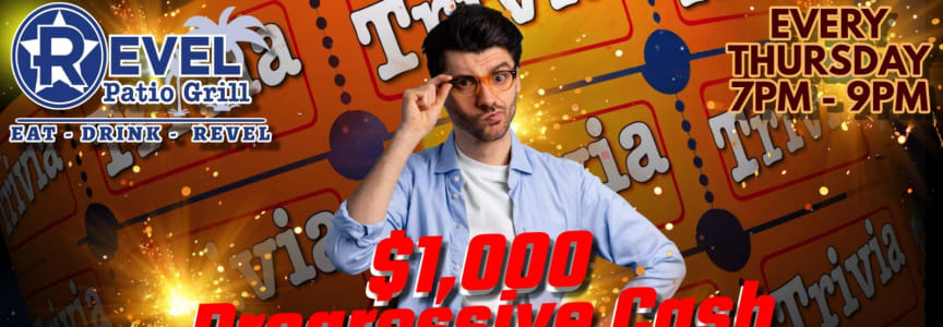 $1,000 Progressive Cash Pot Trivia Night with Shoji