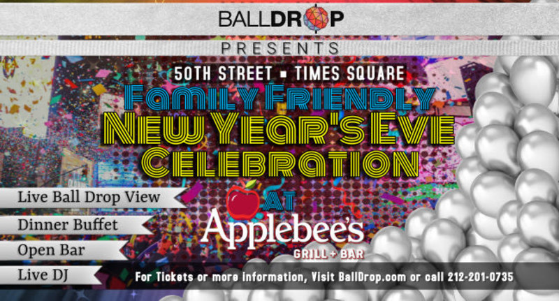 Applebees on 50th NYC New Year's Eve