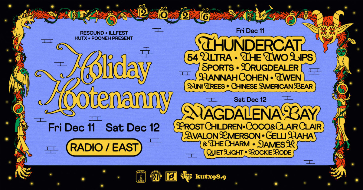 Holiday Hootenanny (Night Two) w/ Magdalena Bay, Frost Children & More Austin concert poster