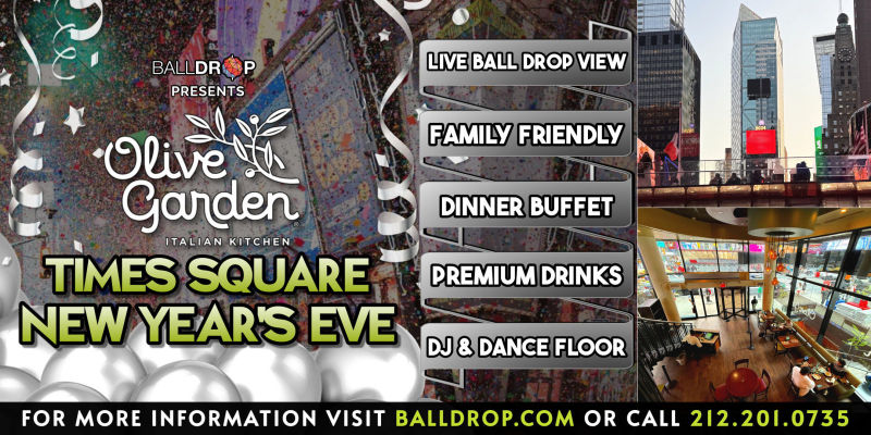 Olive Garden NYC New Year's Eve party