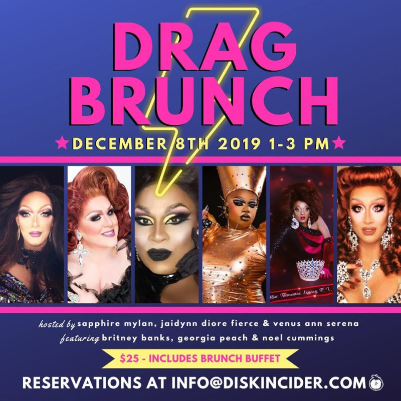 December 8th Drag Brunch! in Nashville at Diskin Cider