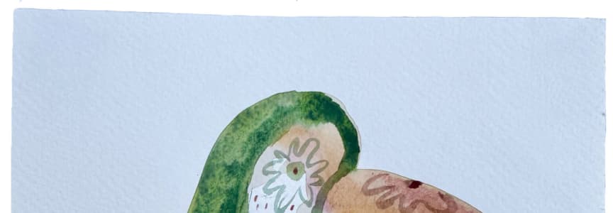 Watercolor Bird Painting