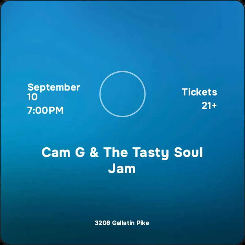 Cam G & The Tasty Soul Jam