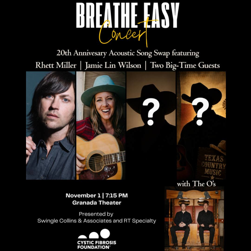 Rhett Miller & Friends - Breathe Easy Concert Benefiting the Cystic Fibrosis Foundation